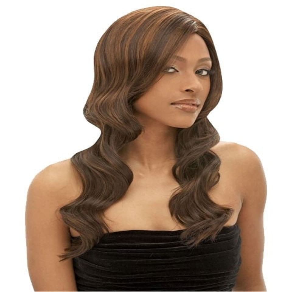 Janet Collection Janet Brazilian Scent HH Rosebud Wig Multi | Gray Purple | One Size