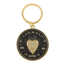 Something Different Summon The Spirits Planchette Keyring - Black/Gold - One Size