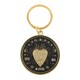 image 1 of Something Different Summon The Spirits Planchette Keyring - Black/Gold - One Size