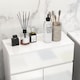 image 6 of kleankin High Gloss Bathroom Floor Cabinet Storage Cupboard with Drawer | White