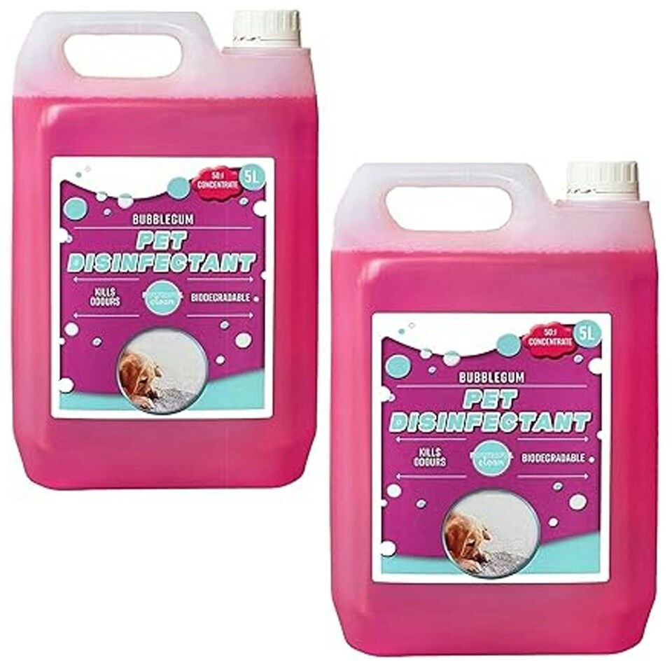 image 1 of 1 x Bubble Gum 5L Powerful Concentrated Disinfectant Breaks Down Unwanted Odours Linen Fresh Fragrance