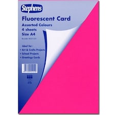 Stephens Card Fluorescent A4 4$