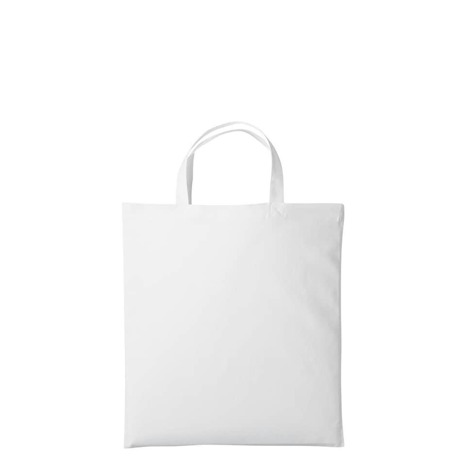 image 1 of Nutshell Cotton Short Handle Shopper - White - One Size | White