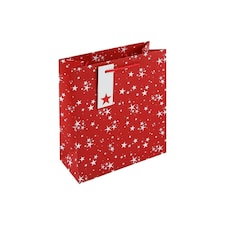 Tcf Stars Red Medium Christmas Gift Bag