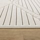 image 8 of LIVABLISS Le Mans-Modern 3D High & Low Pile Textured In- & Outdoor Rug 120 x 170 cm | White