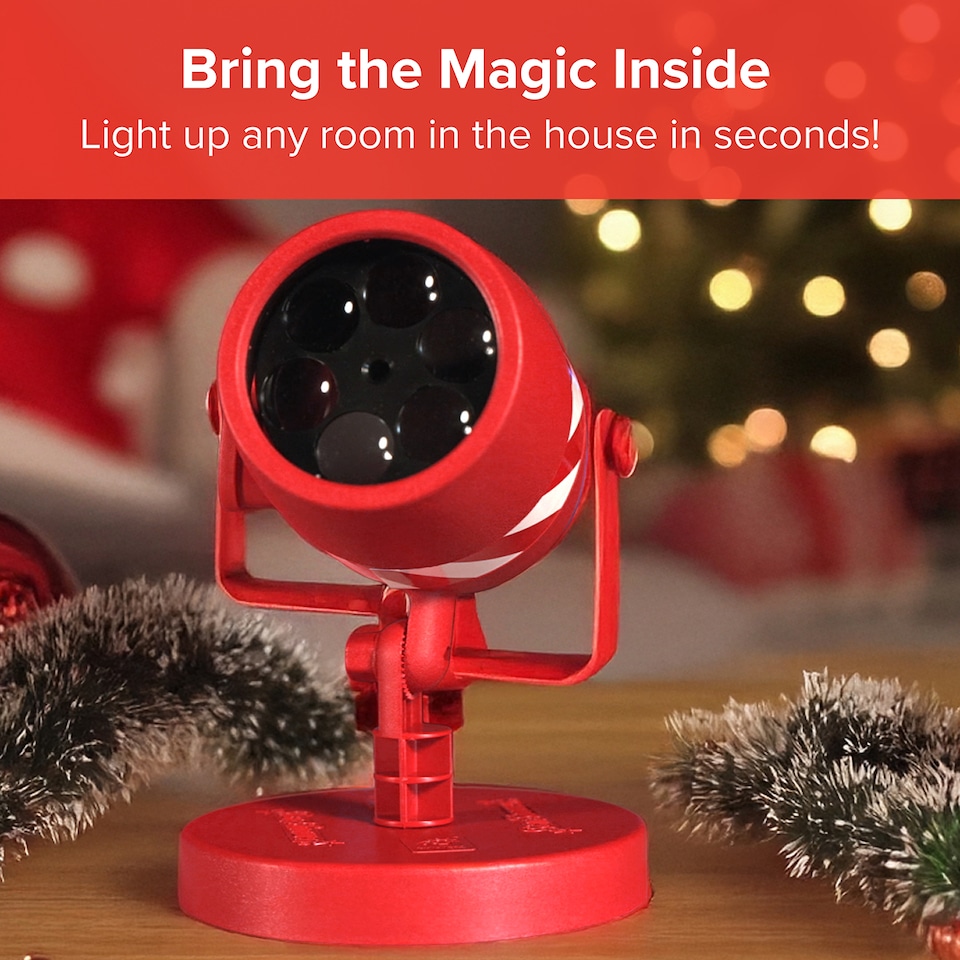 image 1 of Star Shower LED Christmas Slide Show Projector with Remote