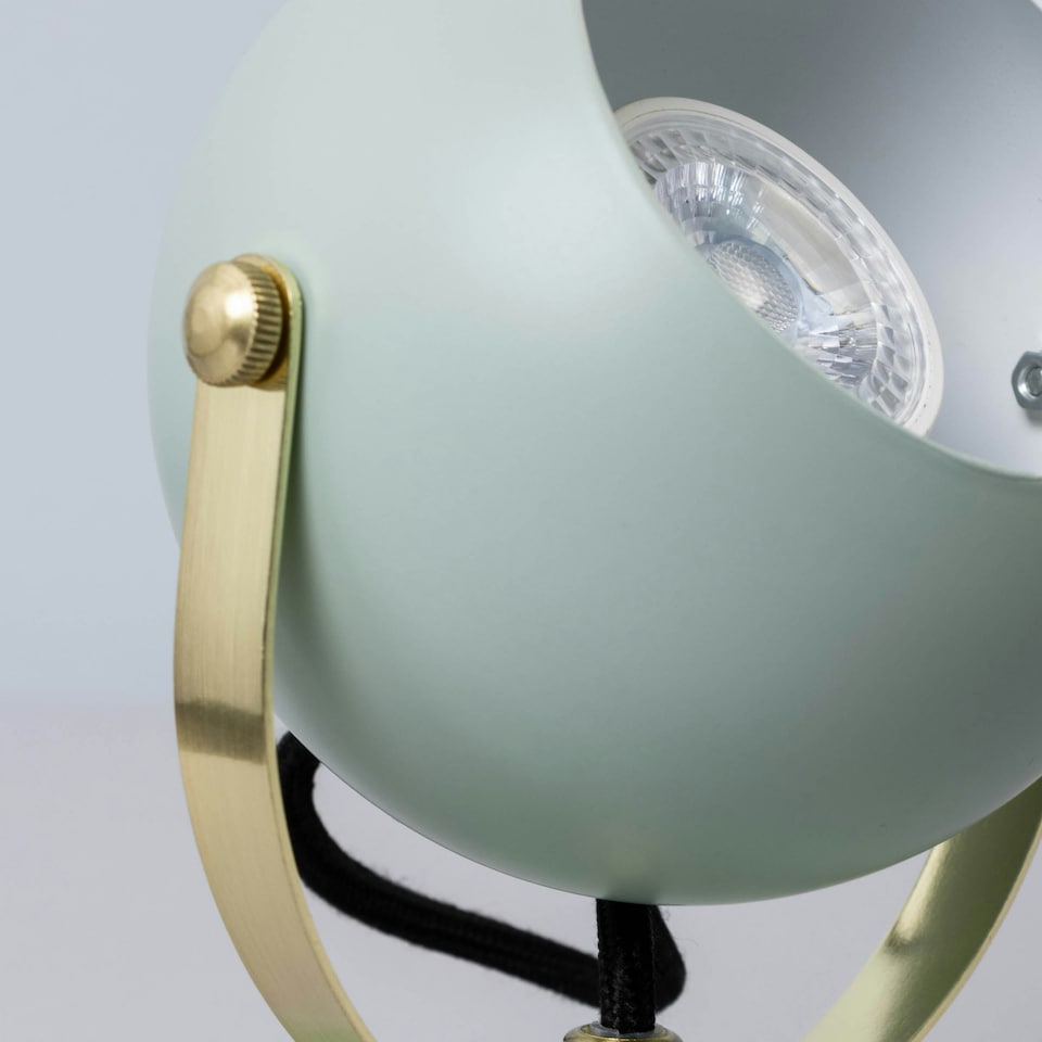 image 1 of BHS Rowan Eyeball Table Lamp, Sage