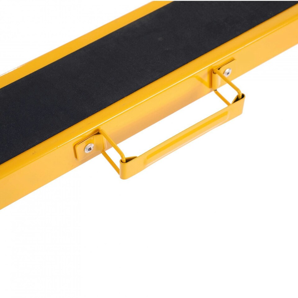 image 1 of Oypla 2x Saw DIY Garage Work Bench Carpentry Building Trestles Load 100KG Yellow