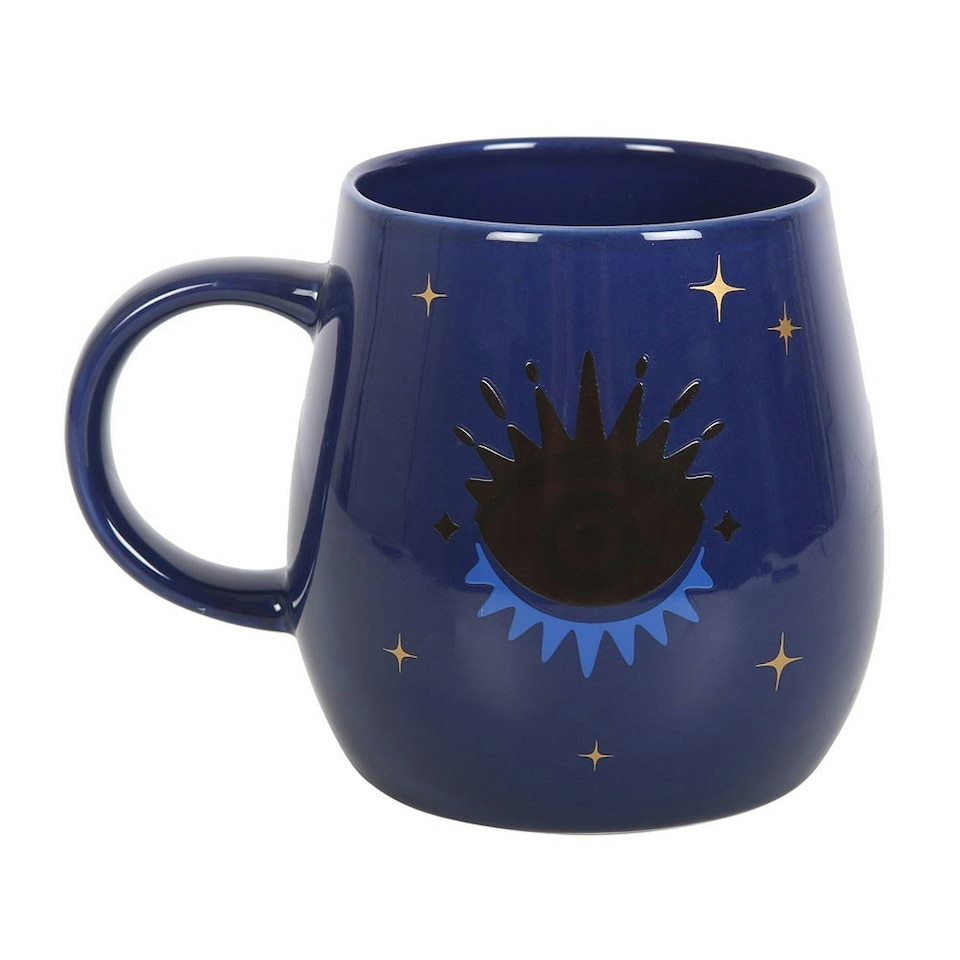 image 1 of Something Different All Seeing Eye Heat Changing Mug - Blue - One Size