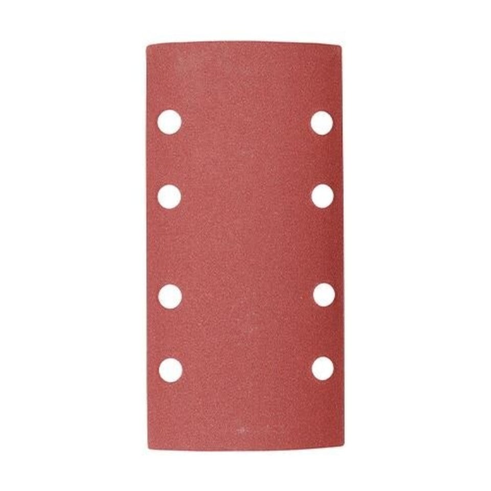 image 1 of Timco - 1/3 Sanding Sheets - 180 Grit - Red - Punched (Size 93 x 185mm - 5 Pieces)