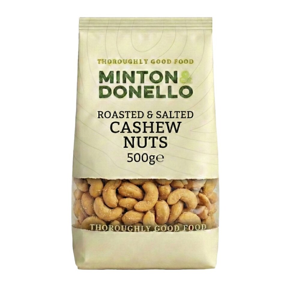 image 1 of Minton & Donello Roasted & Salted Cashew Nuts  6 x 500g