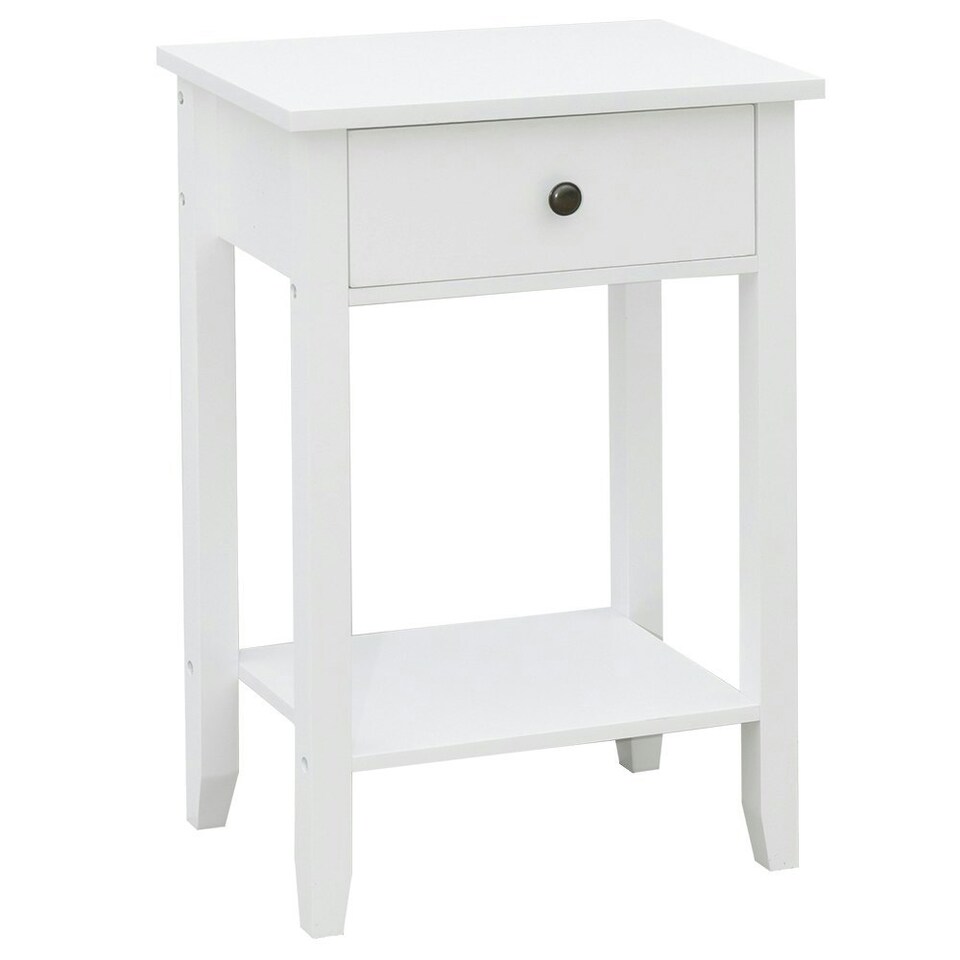 image 1 of Vida Designs Windsor 1 Drawer Console Table With Shelf, White