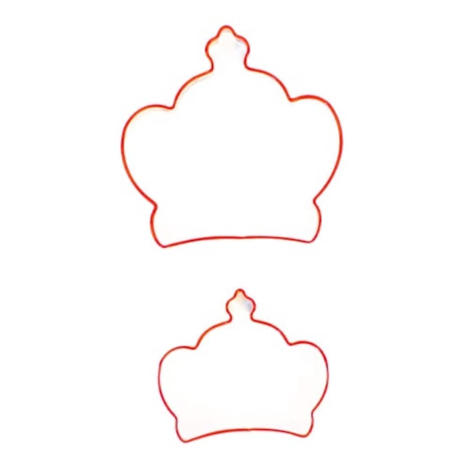 image 1 of Crown Cookie Cutters - Pack of 2