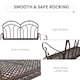 image 4 of Outsunny Rocking Chair Swing Bench Loveseat Metal Bronze Outdoor