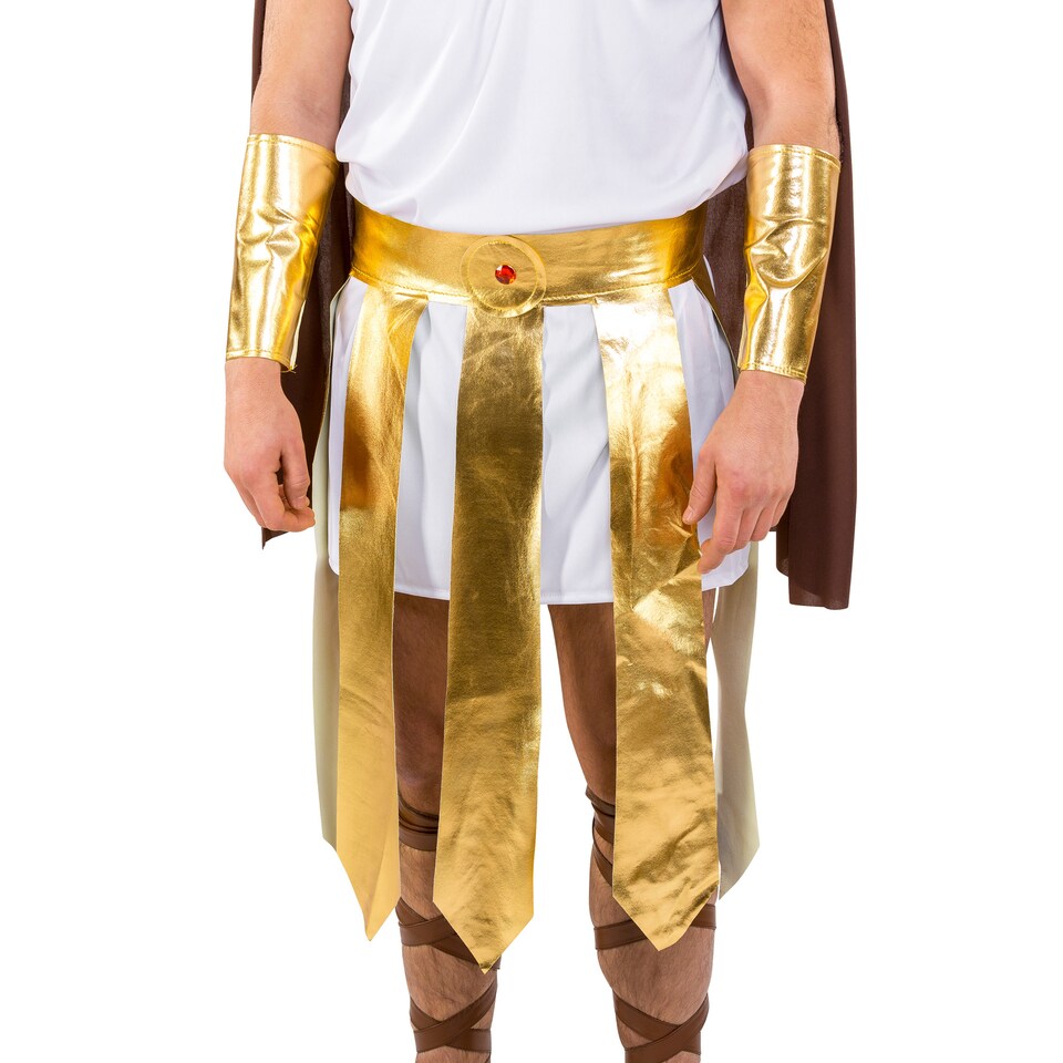 image 1 of Mens Mighty Gladiator Costume | Gold | gold | XL | 1
