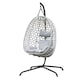 image 5 of URBNLIVING Rattan Hanging Egg Chair With Stand Indoor Outdoor