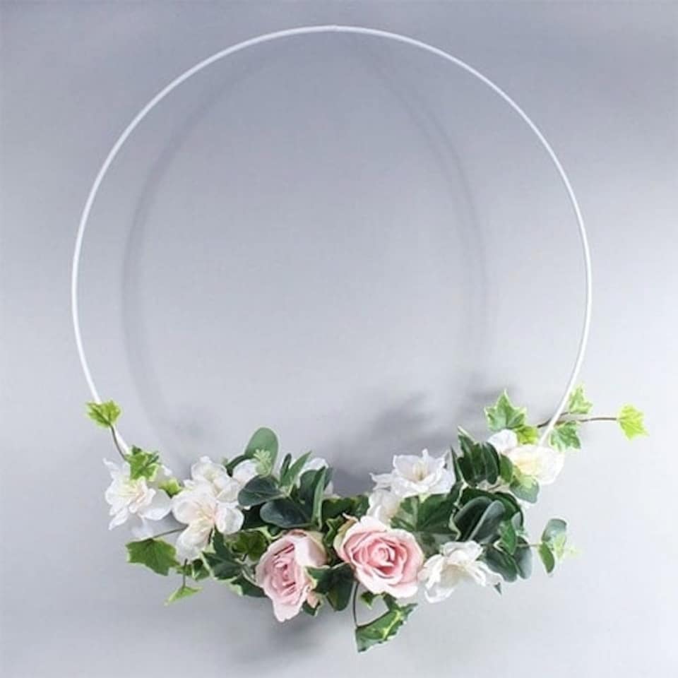 Bridesmaid Flower Hoop Decoration 50cm