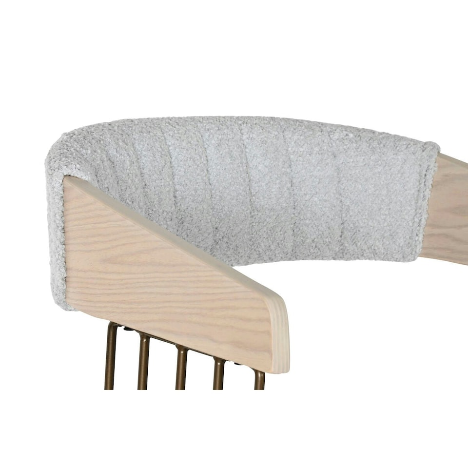 image 1 of Dining Chair Home ESPRIT Grey Polyester Wood 51 x 55 x 91 cm Grey