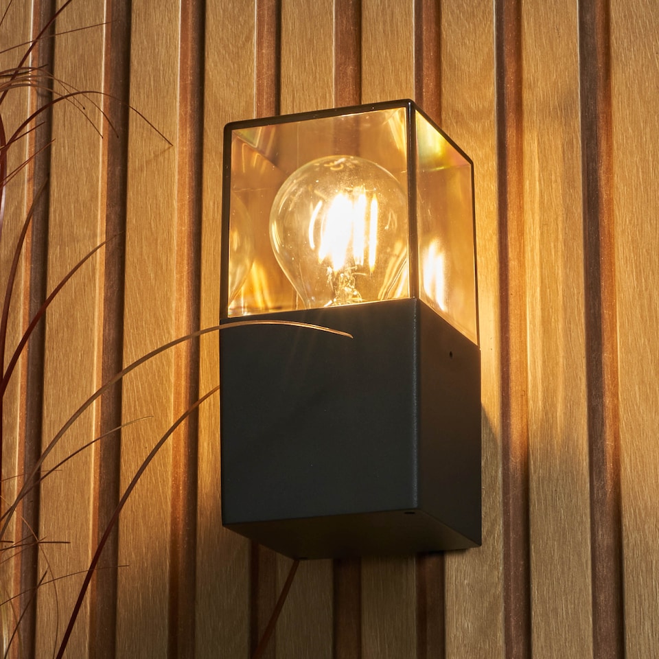image 1 of BHS Rome Outdoor Wall Light, Dark Grey | Grey | Dark Grey | 1