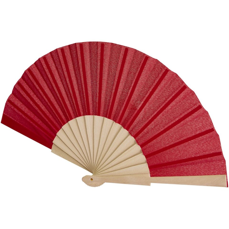 image 1 of Manuela Handheld Fan - Red - One Size