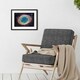 image 2 of NASA Webb Space Lovers Gift Ring Nebula Messier 57 9x7" Black Framed Wall Art Print