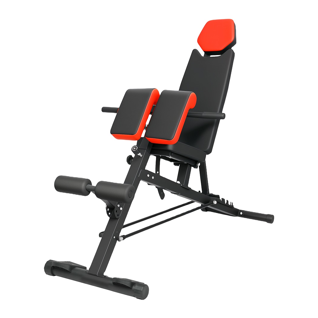Centra Adjustable Workout Bench Roman Chair 8-Position Backrest Home Gym 300KG