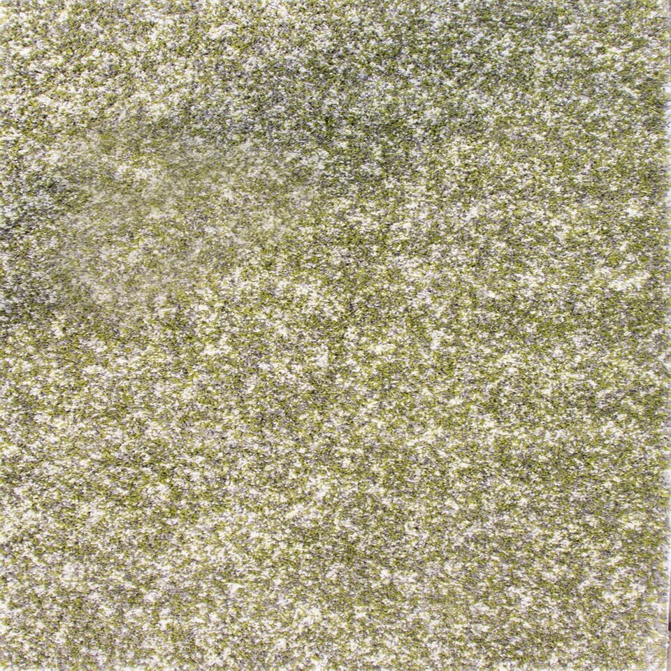 image 1 of KUKOON Dark Green Grey Mottled Shaggy Living Room Area Rug 60cm x 110cm