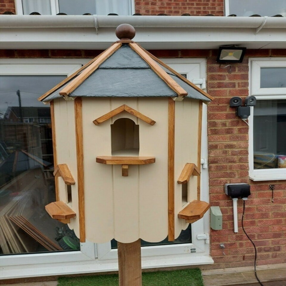 image 1 of Woodbridge Traditional English Dovecote, Birdhouse for Doves or Pigeons Brown | One Size