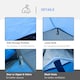 image 6 of Outsunny 3 Man 2 Room Tent Camping Tent With Living Area Air Vents Blue
