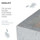 image 7 of Square Box Grey Marble Light Concrete Garden Planter H40 L40 W40 cm, 65 ltrs Cap.