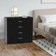 image 5 of Alivio 4 Drawers Bedside Storage Cabinet for Bedroom, Living Room, Dressing Room (Black)