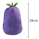 image 2 of Bunny Aubergine Soft Toy Folding Plush Cute Cuddly Fluffy Rabbit 35cm Aubergine