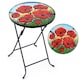 image 1 of Glass Poppy Garden Table