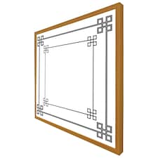 Roman style ornamental frame (Picture Frame) Brown | Oak | M