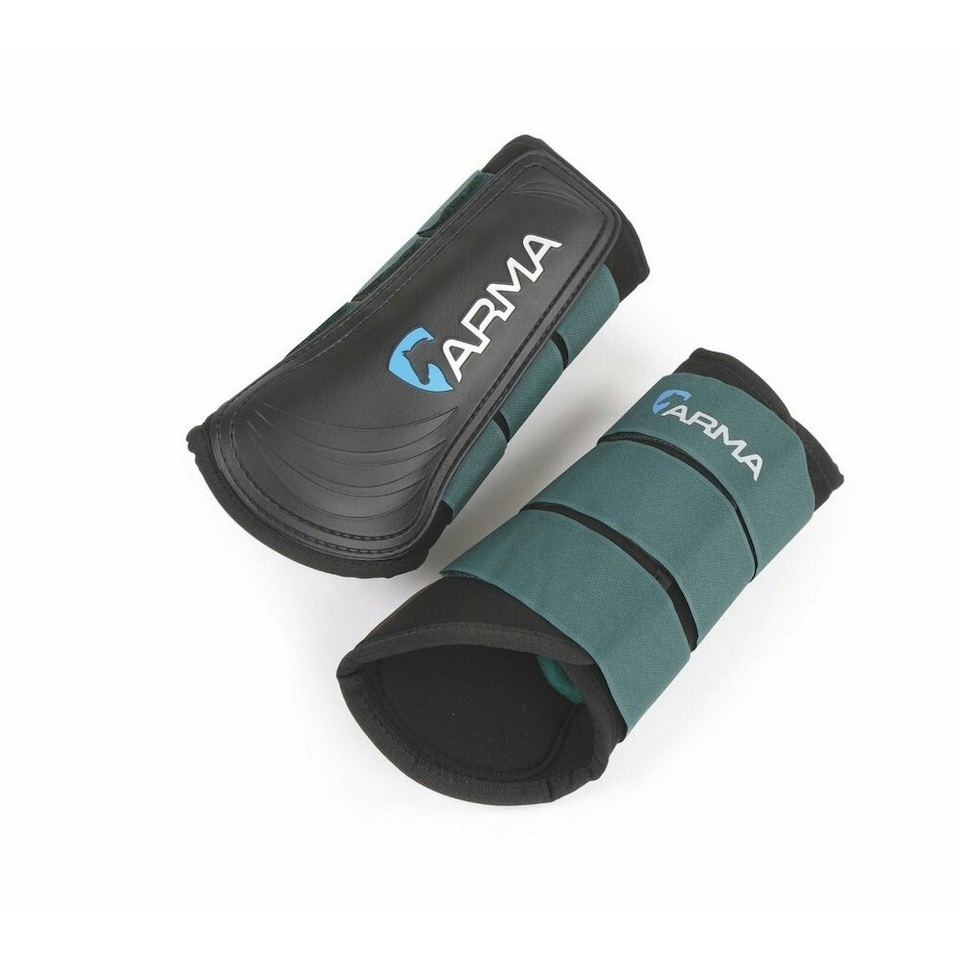 ARMA Neoprene Horse Brushing Boots - Green - Pony