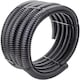 image 7 of SPARES2GO Corrugated Flexible Garden Fish Pond Marine Boat Hose Tube Pipe + 2 Clamp Clips (5m Length x 32mm Diameter) Black