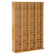 image 1 of HOMCOM DVD CD Media Storage Rack, Video Display Unit, 89 x 130.5 cm, Beech