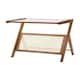 image 1 of Living and Home Foldable Small Bamboo End Table 55 W x 35 D x 56 Hcm