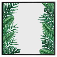 Half botanical border (Picture Frame) Black | XS