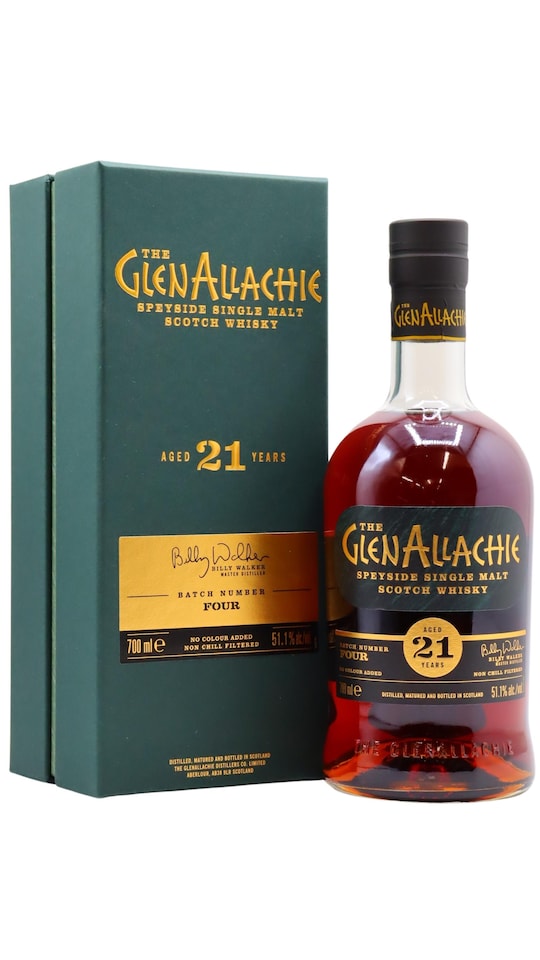 GlenAllachie - Cask Strength Batch No. 4 Single Malt Scotch 21 year old Whisky