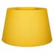 image 1 of Traditional 30cm Mustard Ochre Linen Fabric Drum Table/Pendant Shade 60w Maximum | Yellow
