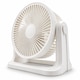 image 1 of EMtronics 9" Turbo Table Fan with 115° Tilt, 3 Speeds & Quiet Operation - White