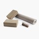 image 2 of Myga Yoga Entry Mat with Strap and Pair of Blocks - Wood | Brown