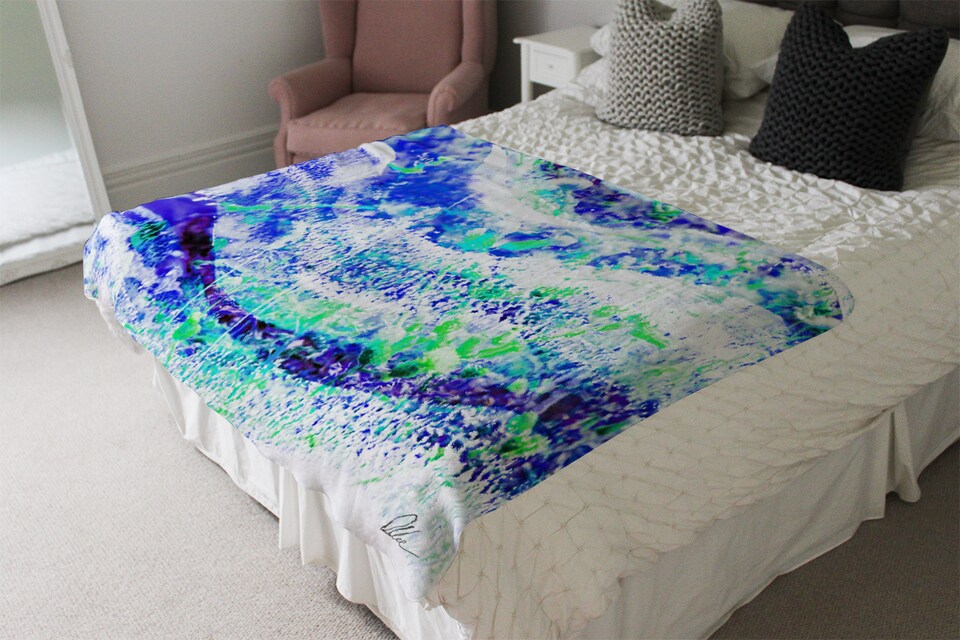 image 1 of Blue Wilderness Blanket | Multi