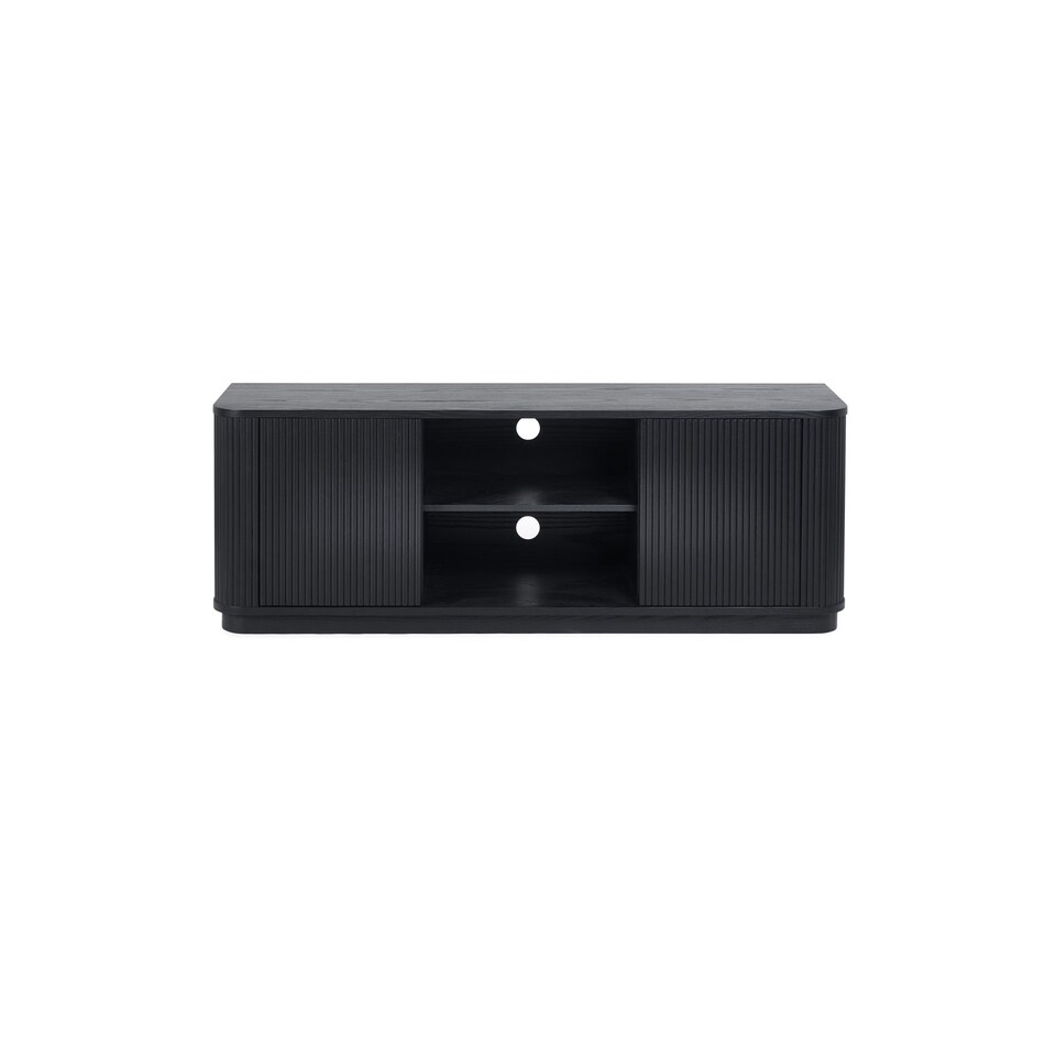 image 1 of Louis Fluted Tv Unit - Black