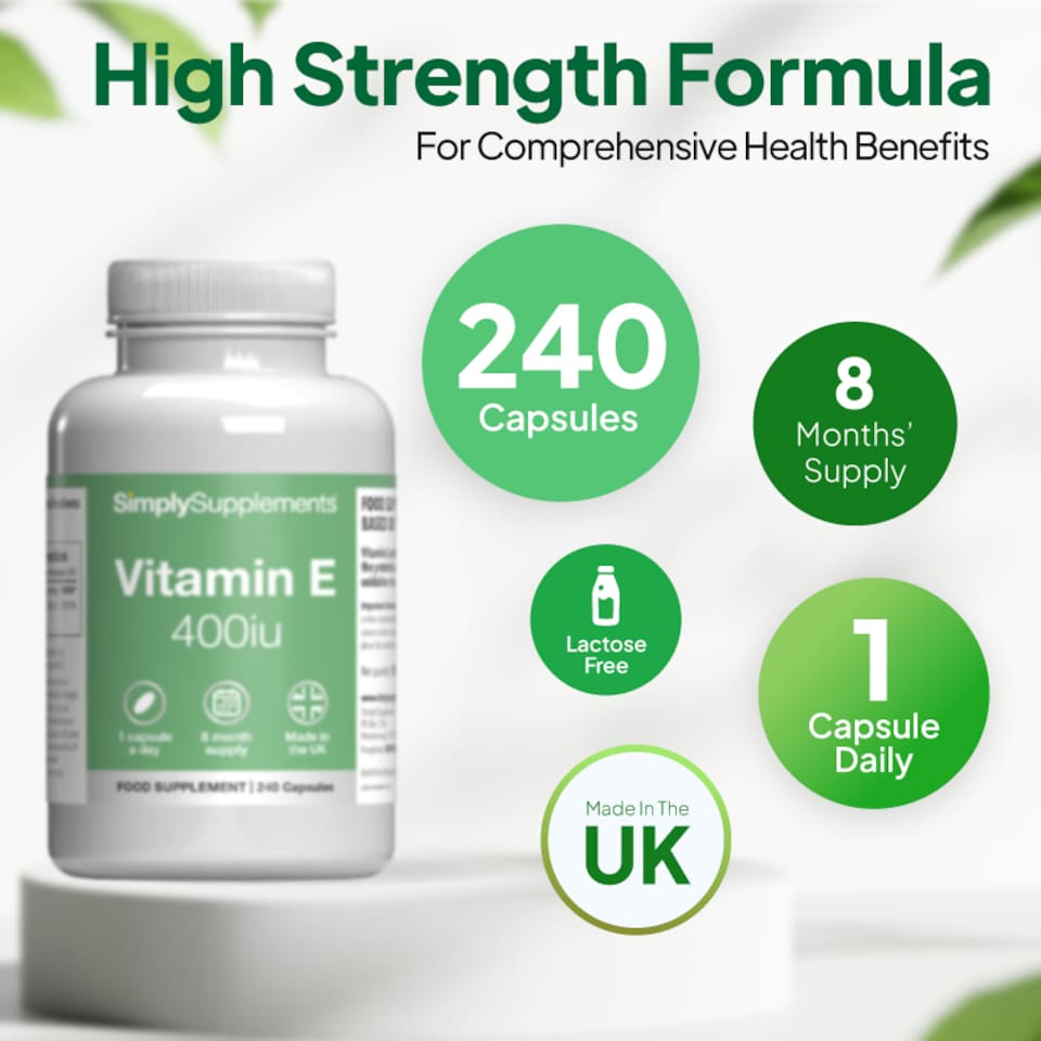 image 1 of Vitamin E Capsules 400iu