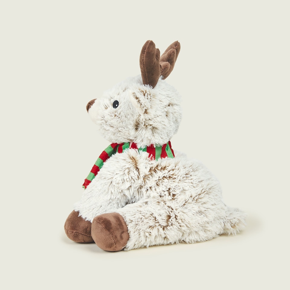 image 1 of Warmies Plush Marshmallow Reindeer LARGE