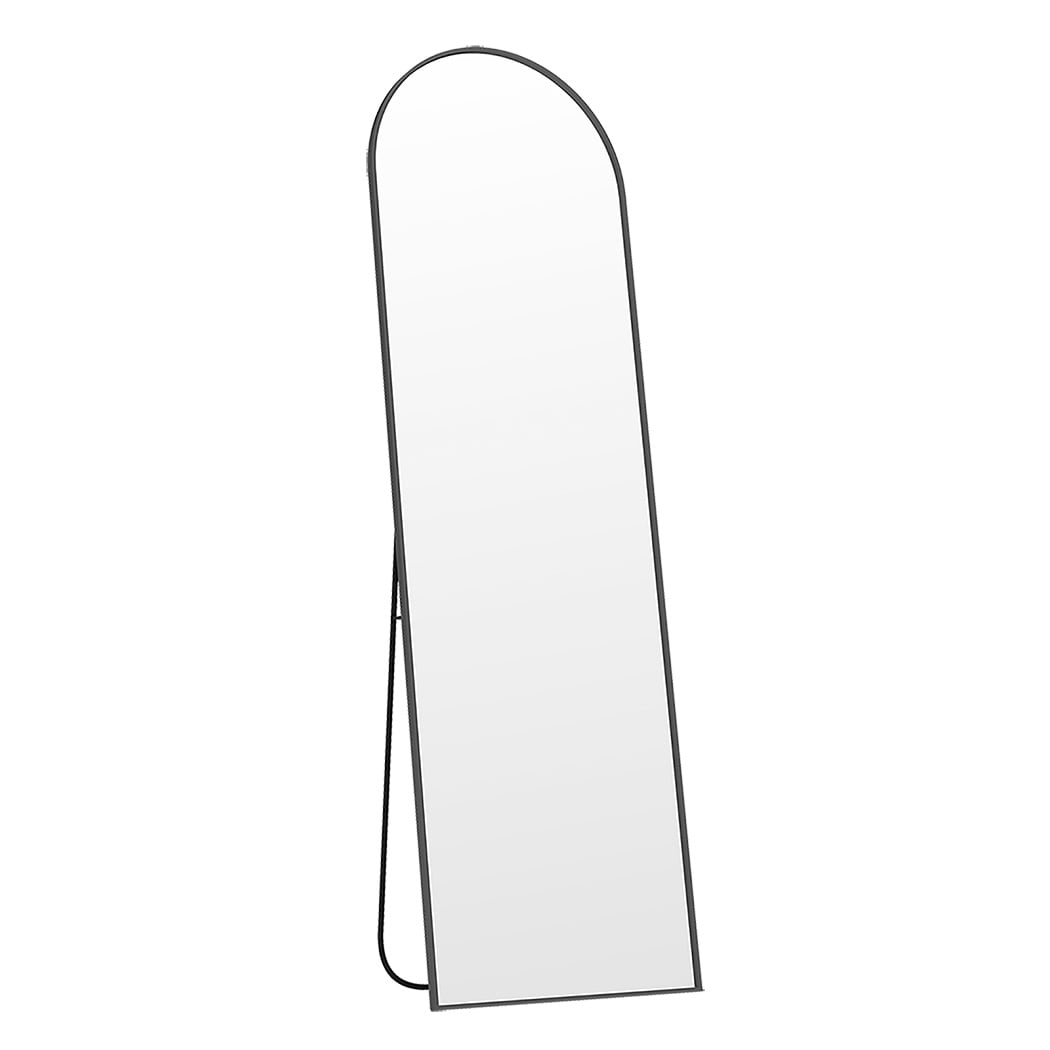 Levede 165cm Full Length Arched Floor Mirror Free Standing Decor | Clear | Black