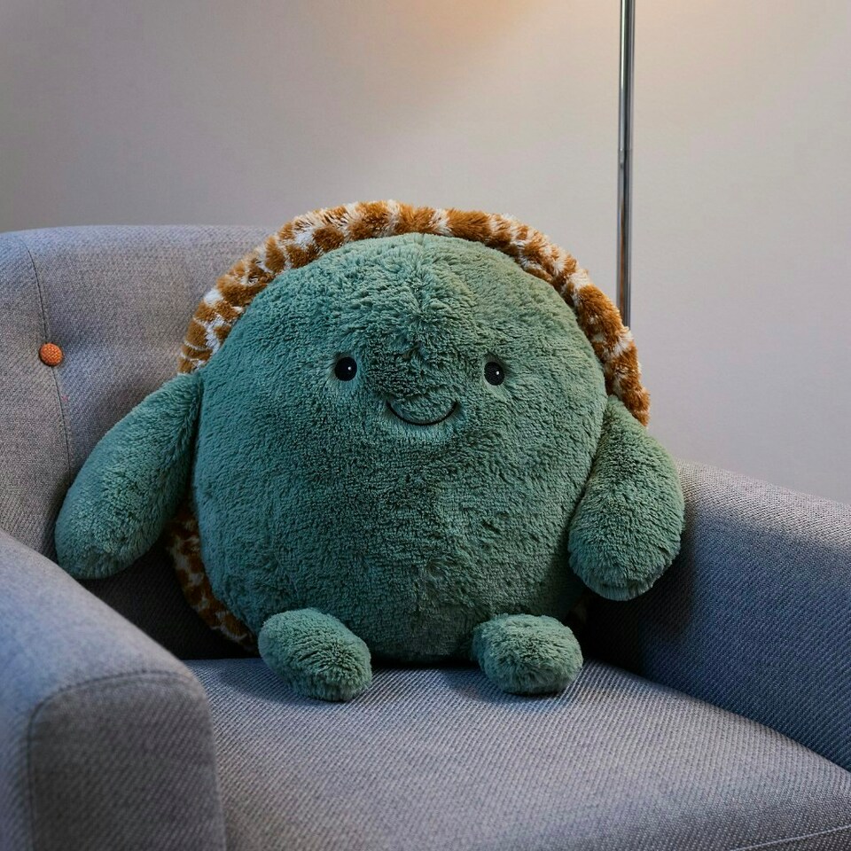 image 1 of Warmies Supersized Cushies Baby Turtle