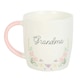 image 1 of Something Different Grandma Floral 350ml Mug - White/Blue - One Size
